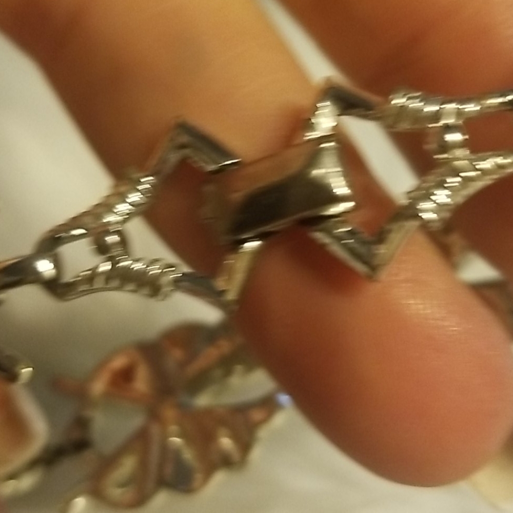 Silver leaf bracelet - Picture 2 of 2
